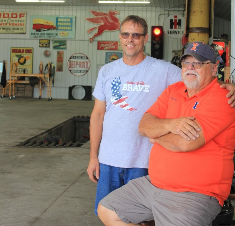 Jeff and Hugh Forbes in their shop